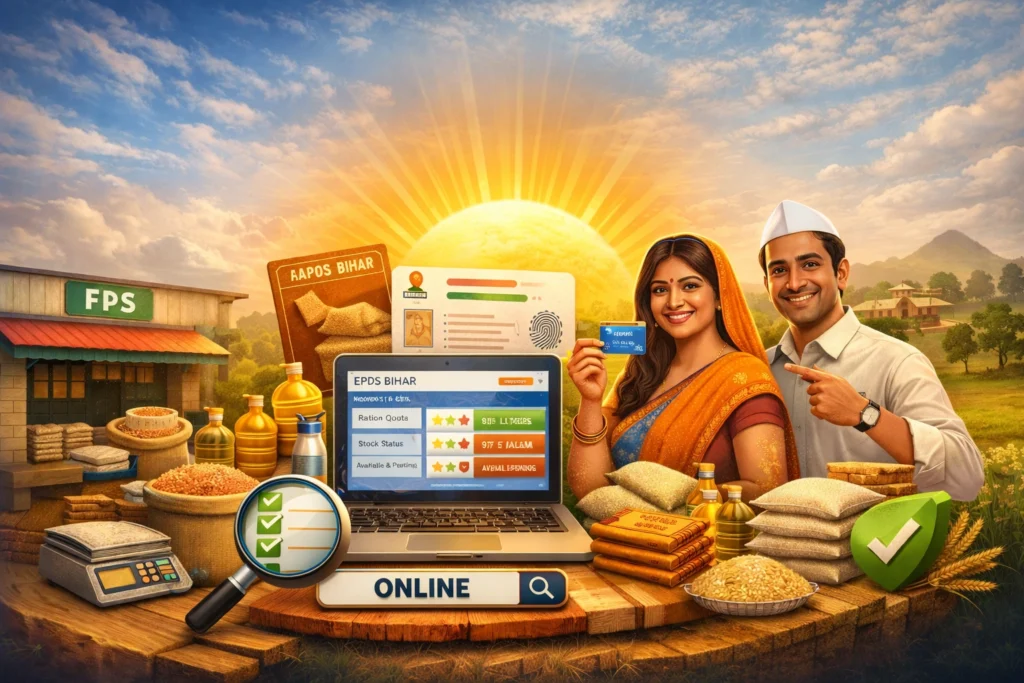 EPDS बिहार 2026:FPS राशन कोटा,स्टॉक और उपलब्धता ऑनलाइन देखें
