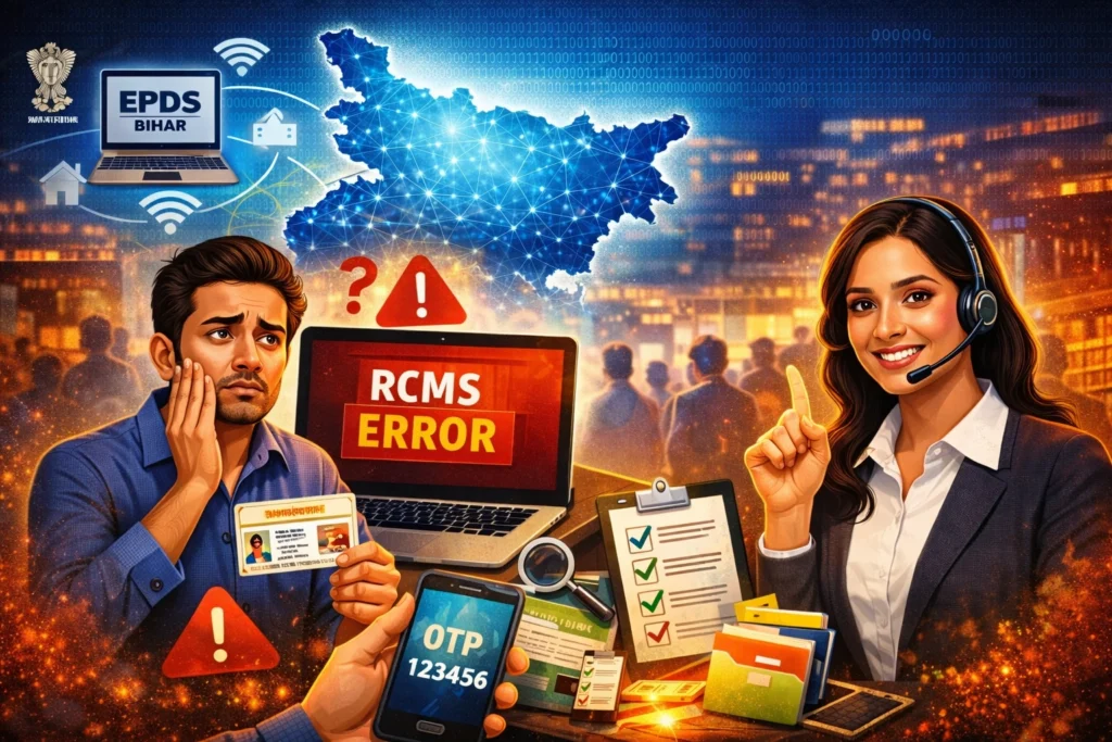 EPDS बिहार: Already in RCMS त्रुटि समाधान 2026 गाइड पूरी अब!
