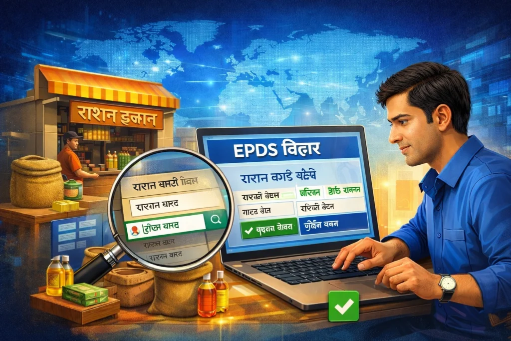EPDS बिहार राशन कार्ड 2026: अपना नाम ऑनलाइन चेक करें तुरंत