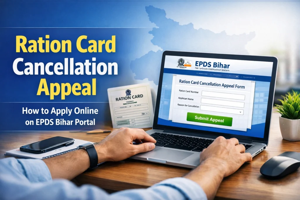 EPDS बिहार पर राशन कार्ड निरस्तीकरण: ऑनलाइन अपील कैसे करें?