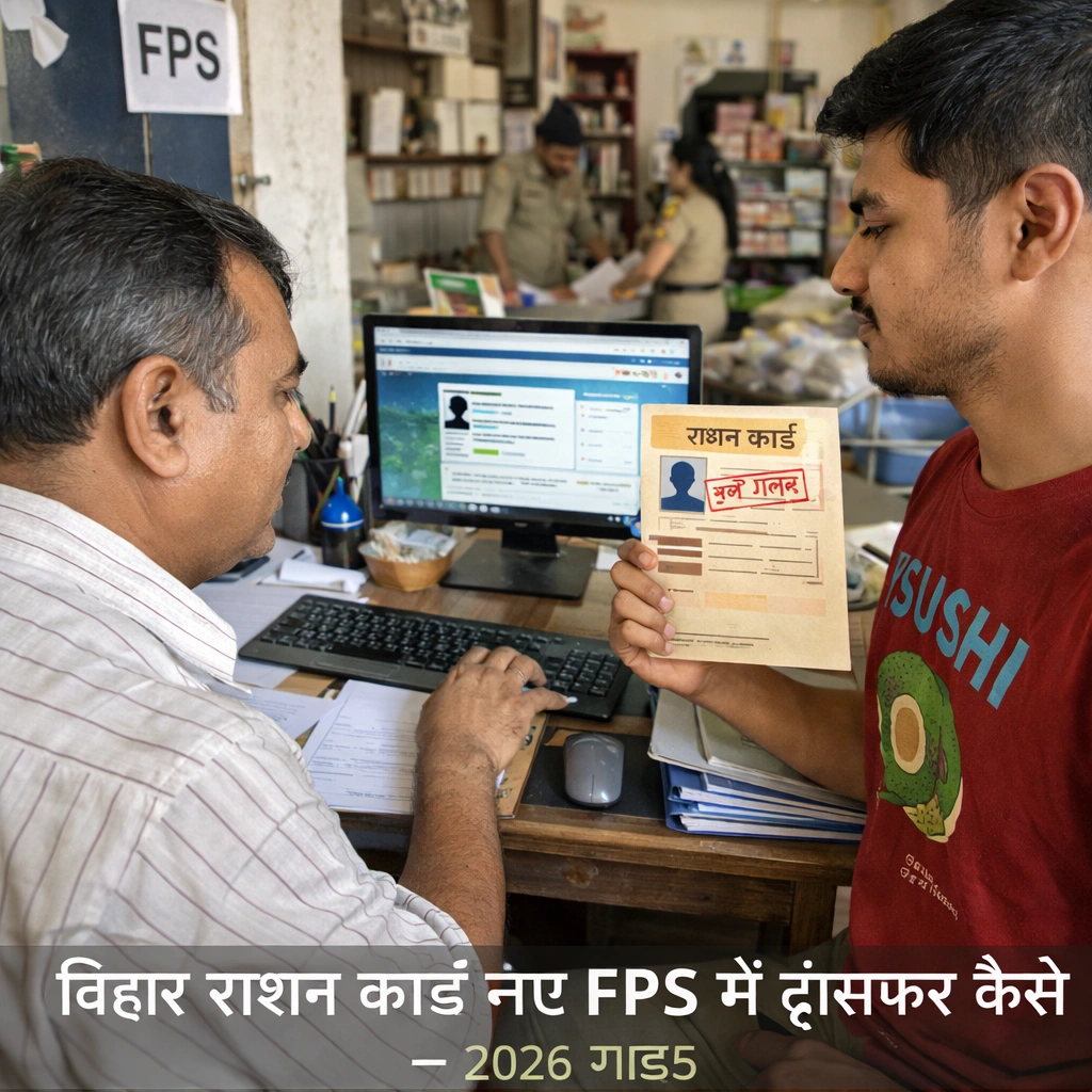 बिहार राशन कार्ड नए FPS में ट्रांसफर कैसे करें – 2026 गाइड