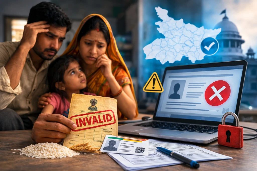 EPDS बिहार: सत्यापन के बाद राशन कार्ड अमान्य हो तो क्या करें