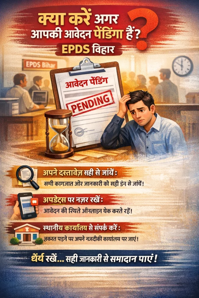 अगर आपका आवेदन अभी भी लंबित है तो क्या करें?