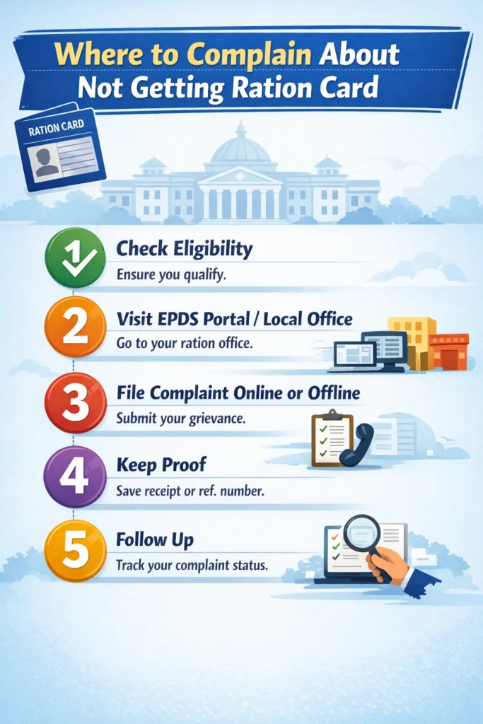 राशन न मिलने पर शिकायत कहाँ करें