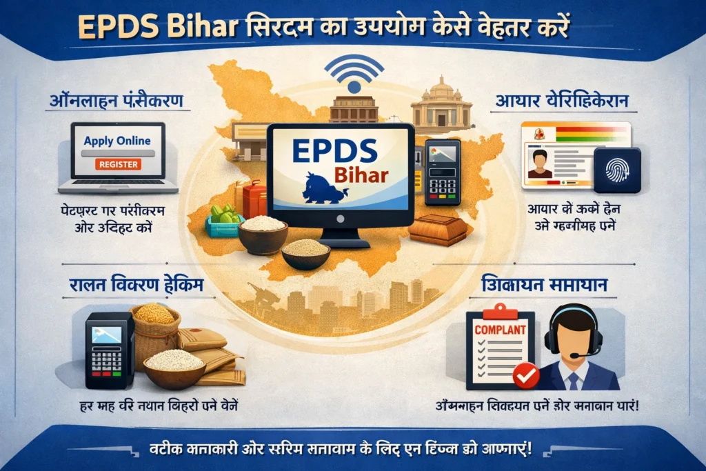EPDS Bihar सिस्टम का उपयोग कैसे बेहतर करें