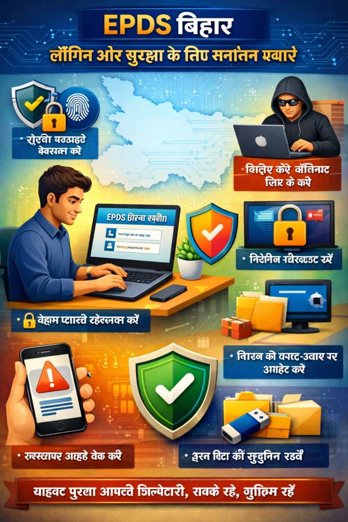 EPDS बिहार लॉगिन और सुरक्षा के लिए सर्वोत्तम प्रथाएँ