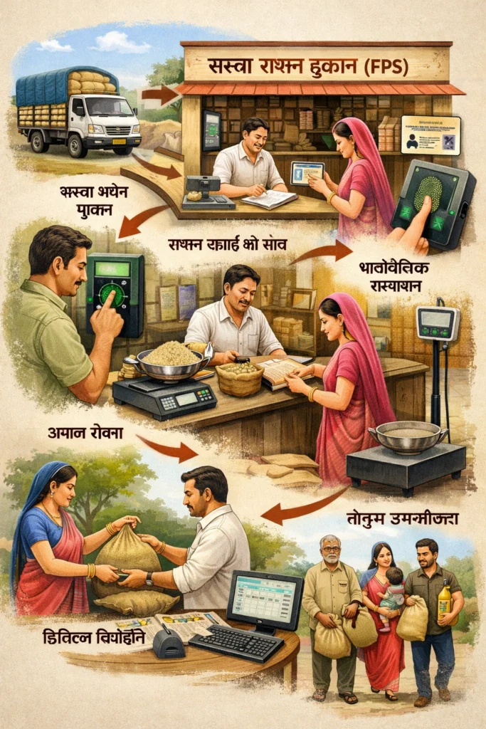 FPS (Fair Price Shop) में वितरण प्रक्रिया को समझें