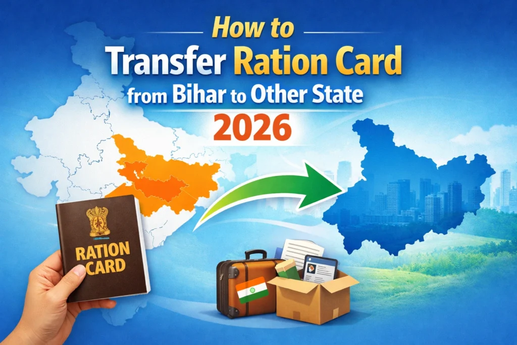 बिहार से अन्य राज्य में राशन कार्ड स्थानांतरण कैसे करें 2026